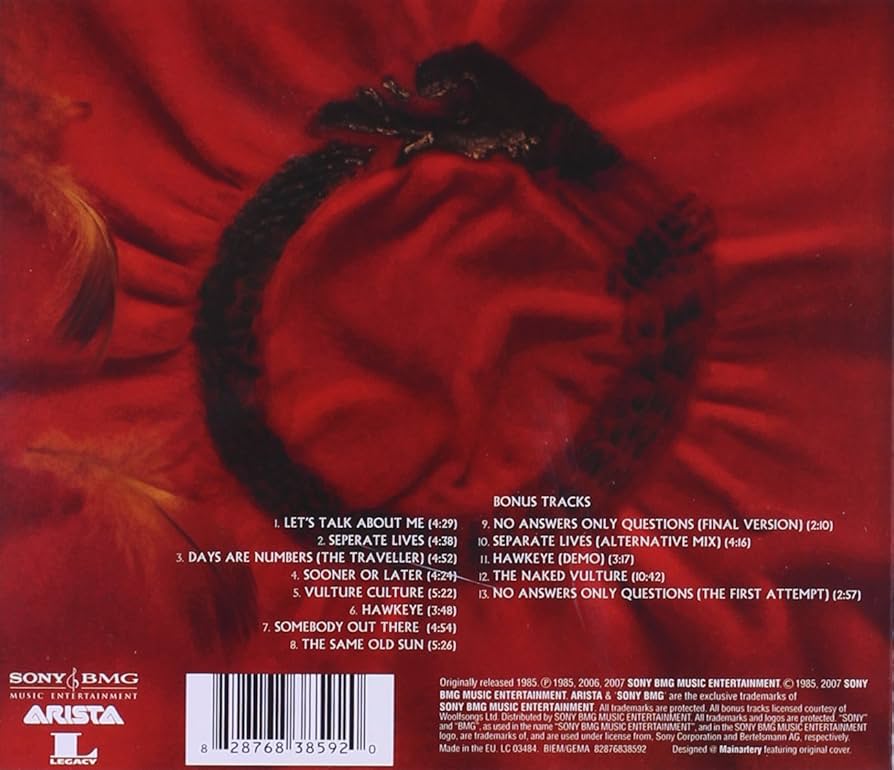 アラン・パーソンズ・プロジェクト Vulture Culture★未発売 見本盤 Amazon.co.jp: VULTURE CULTURE: ミュージック